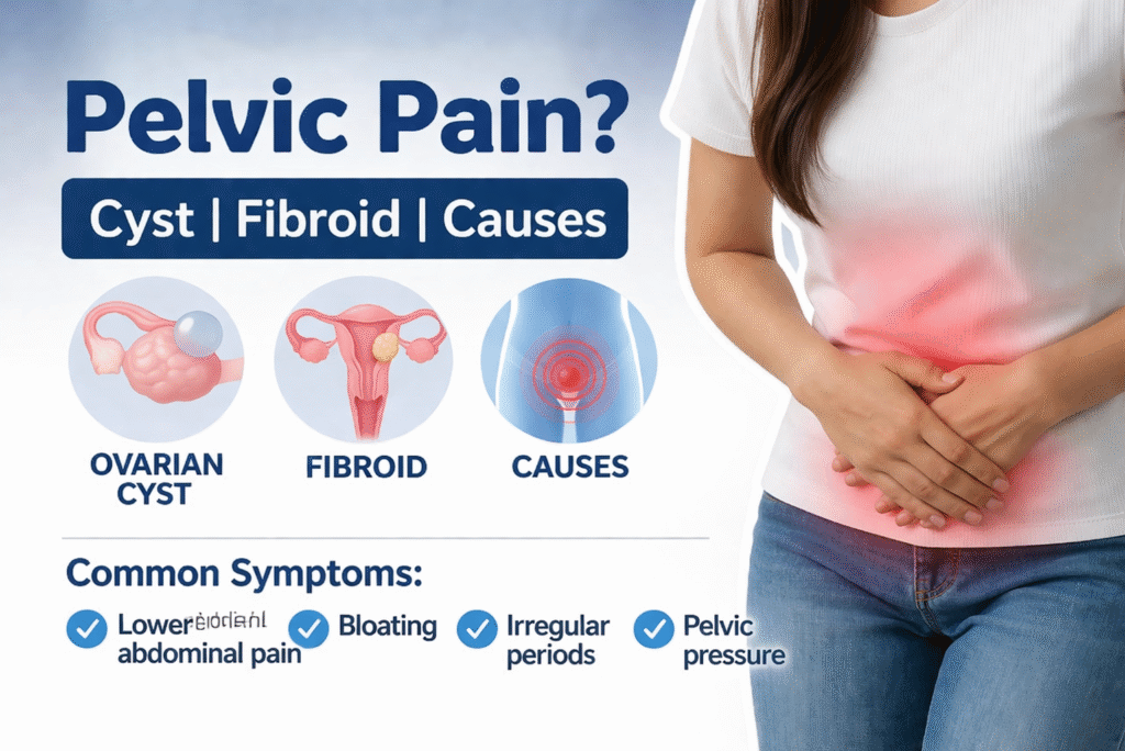 Pelvic Pain Explained: Cyst, Fibroid & Common Causes